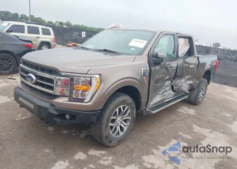 2022 Ford F-150 Lariat из США, поврежденный, VIN 1FTFW1E56NKD52269